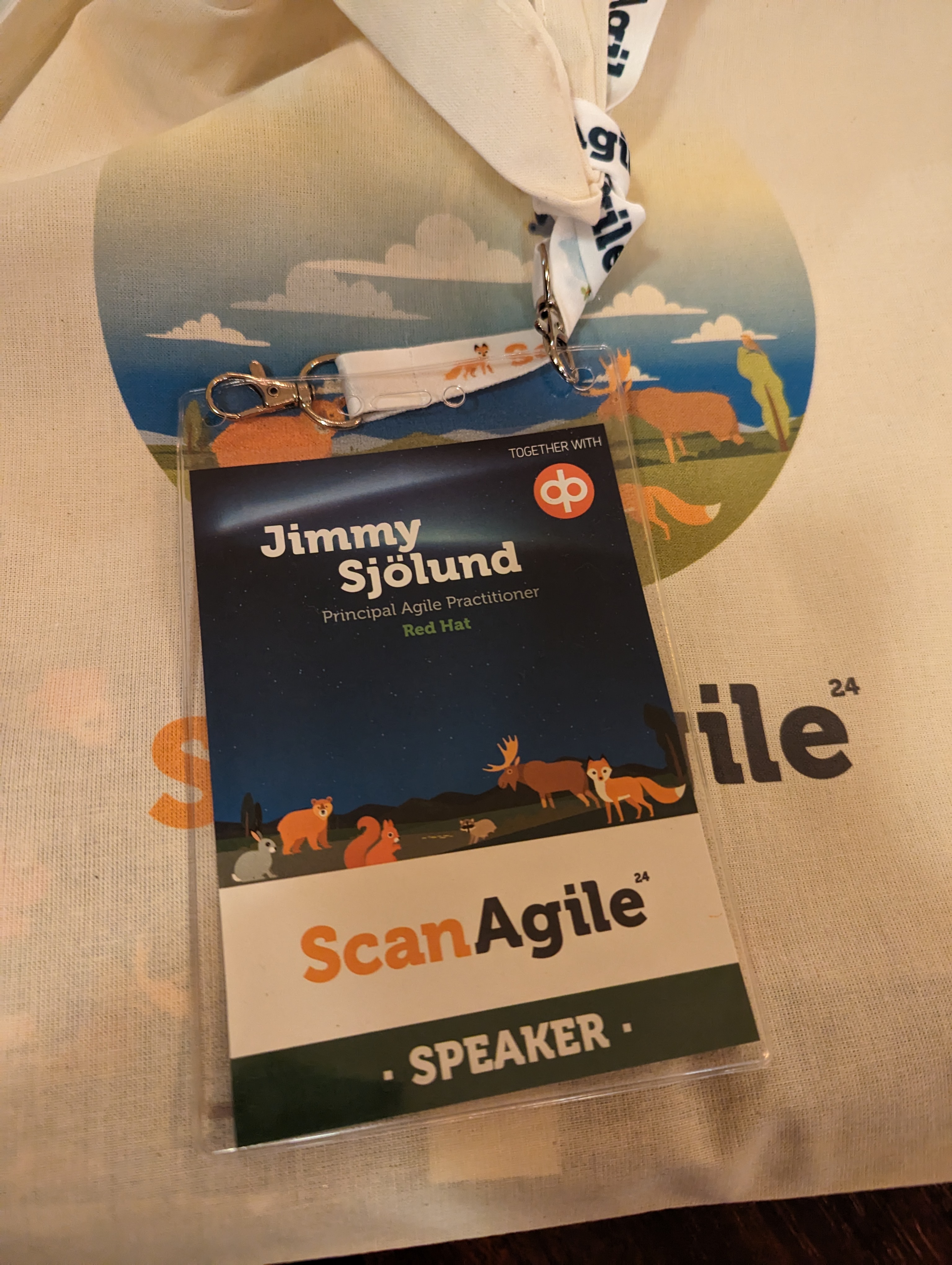 Jimmy Sjölund ScanAgile speaker badge